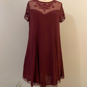 Womens “Miami “ Burgandy Dress - Small